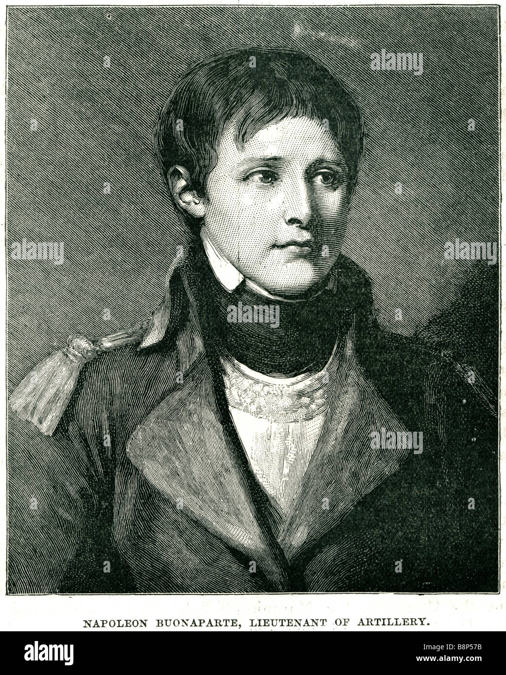 napoleon buonaparte lieutenant of artillaery 15 August 1769 – 5 May 1821 Emperor military political leader France European Stock Photo
