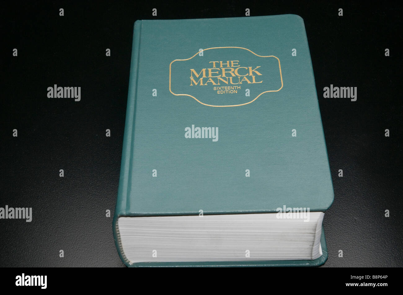 The Merck Manual of Diagnosis and Therapy on black background Stock