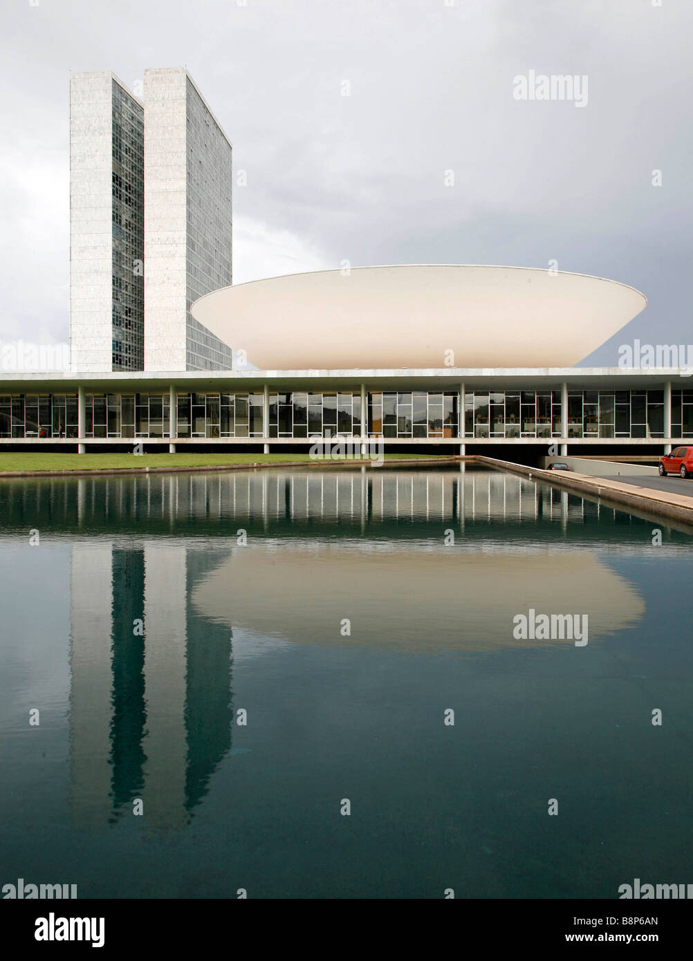 Brasilia architecture. Brazil National Congress Stock Photo