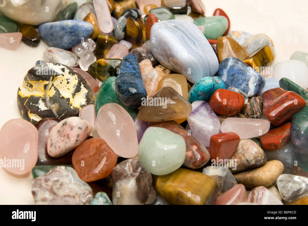 Different semi precious stones hi-res stock photography and images - Alamy