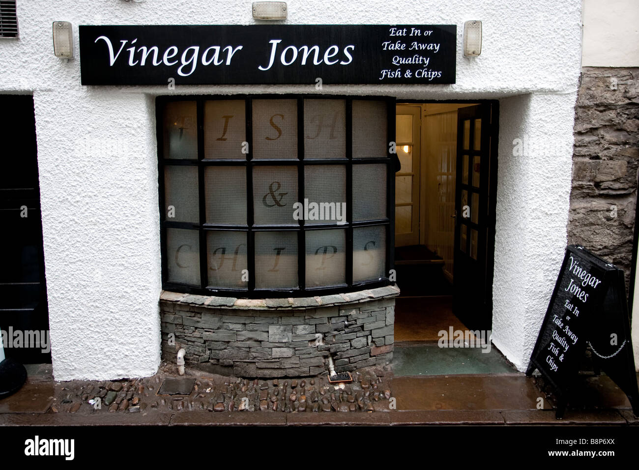 Vinegar Jones Fish & Chips Ash Street Stock Photo Alamy