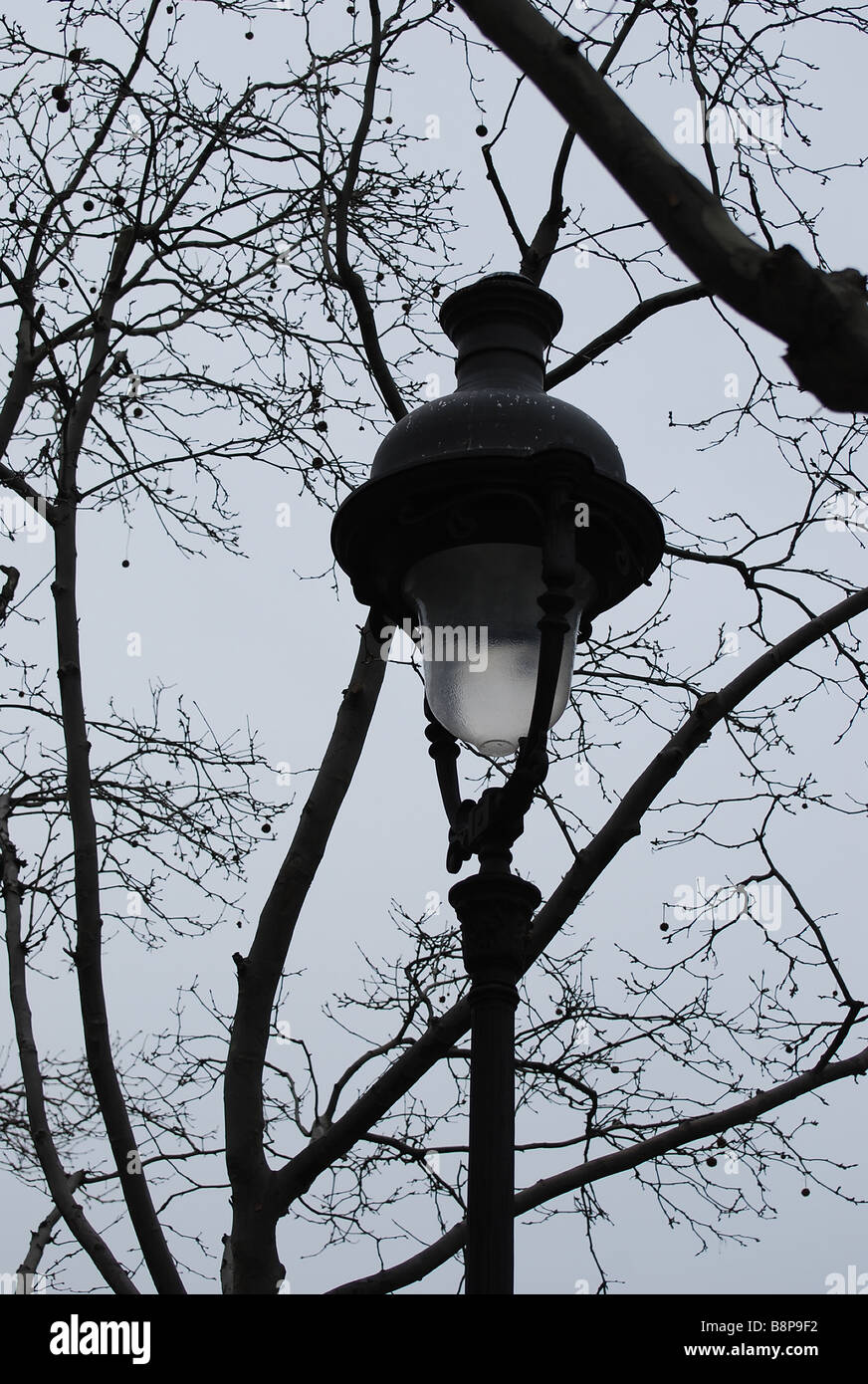 Street lamp silhouette hi-res stock photography and images - Alamy