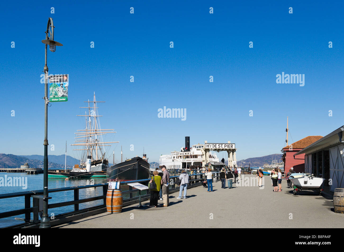 Maritime Museum at Hyde Street Pier, San Francisco, California, USA Stock Photo