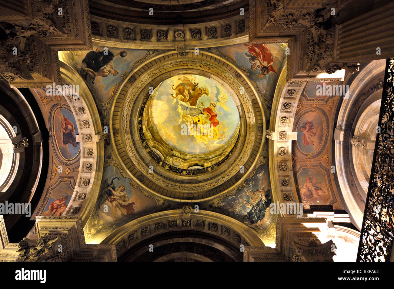 The ceiling of The Great Hall at “Castle Howard” Yorkshire, Britain, UK Stock Photo