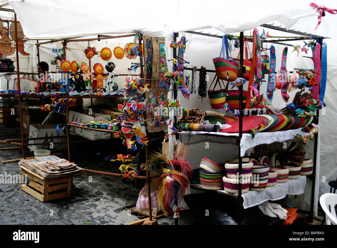 Mexican street market Stock Photo - Alamy