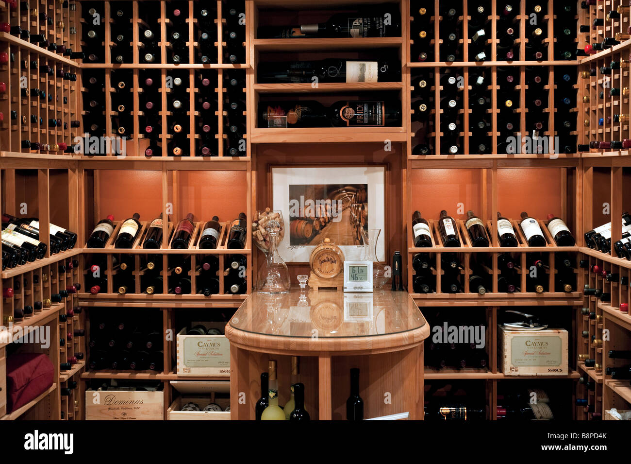 Wine Cellar Stock Photo Alamy