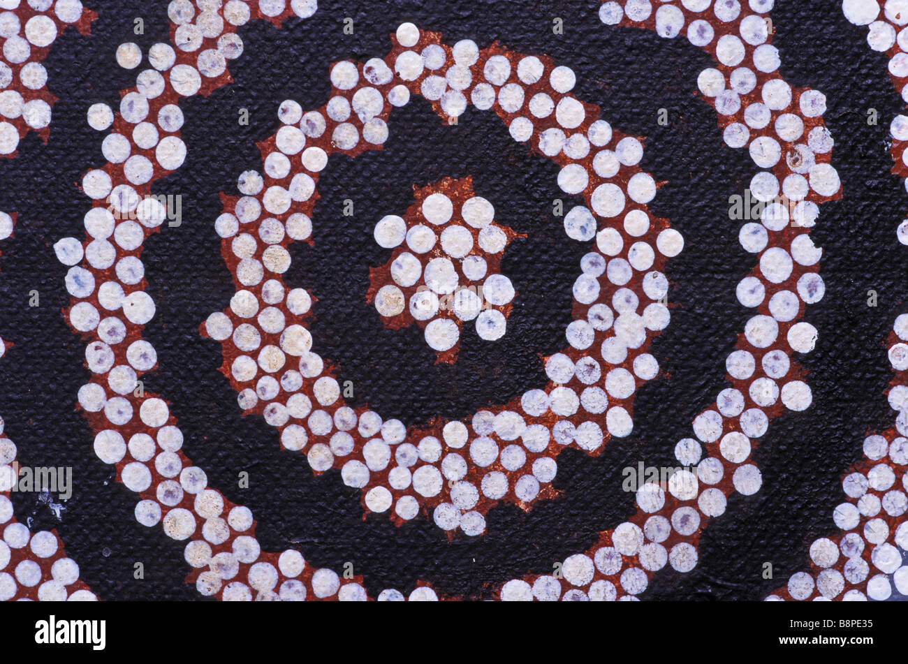 detail Australian aboriginal painting Stock Photo