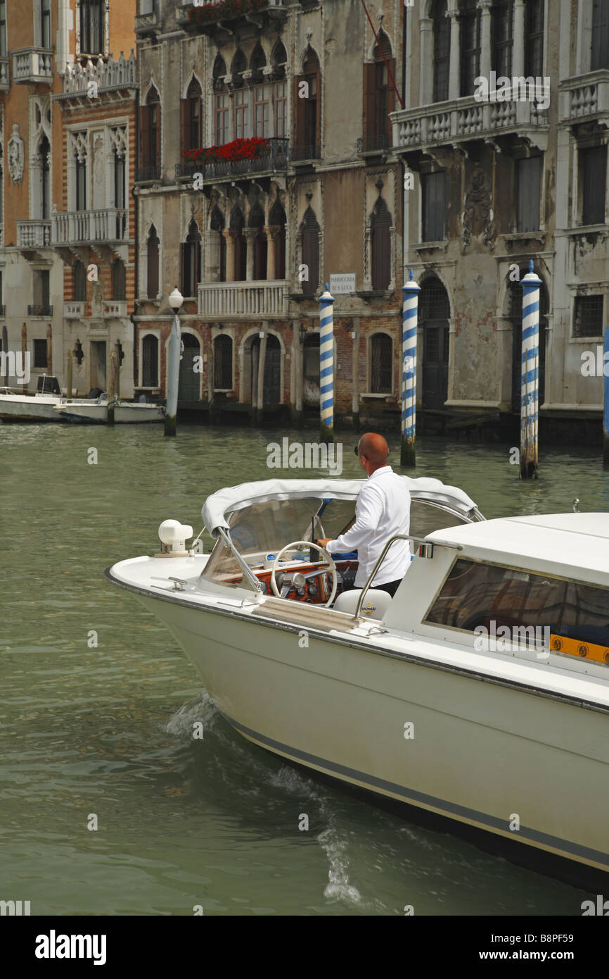 Venice taxi boat hi-res stock photography and images - Alamy