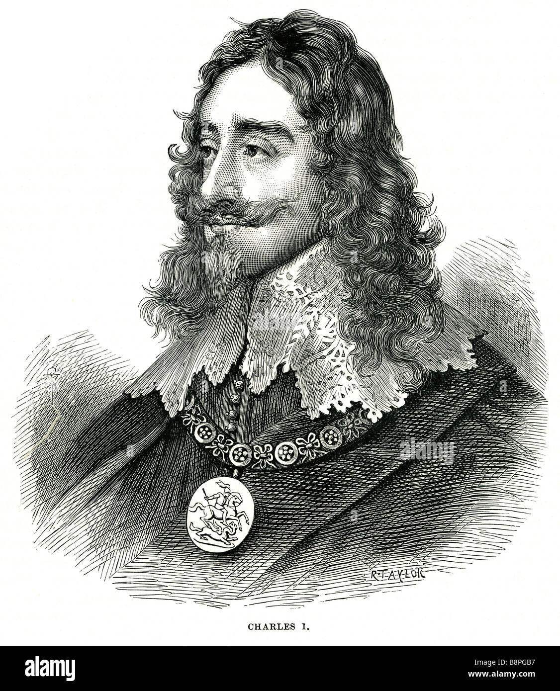 Charles I (19 November 1600 – 30 January 1649) was King of England, Scotland and Ireland from 27 March 1625 until his execution Stock Photo