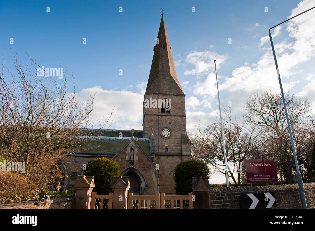 St Wilfrid's Church, which stands on Church Hill, Kirkby In Ashfield, Nottinghamshire, England