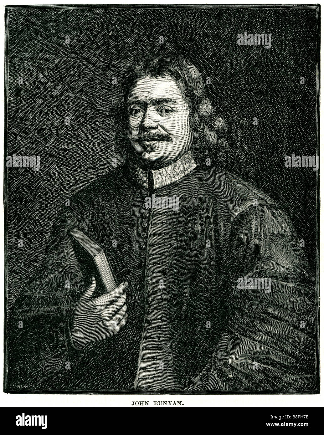 John Bunyan (28 November 1628 – 31 August 1688) was an English Christian writer and preacher, famous for writing The Pilgrim's P Stock Photo