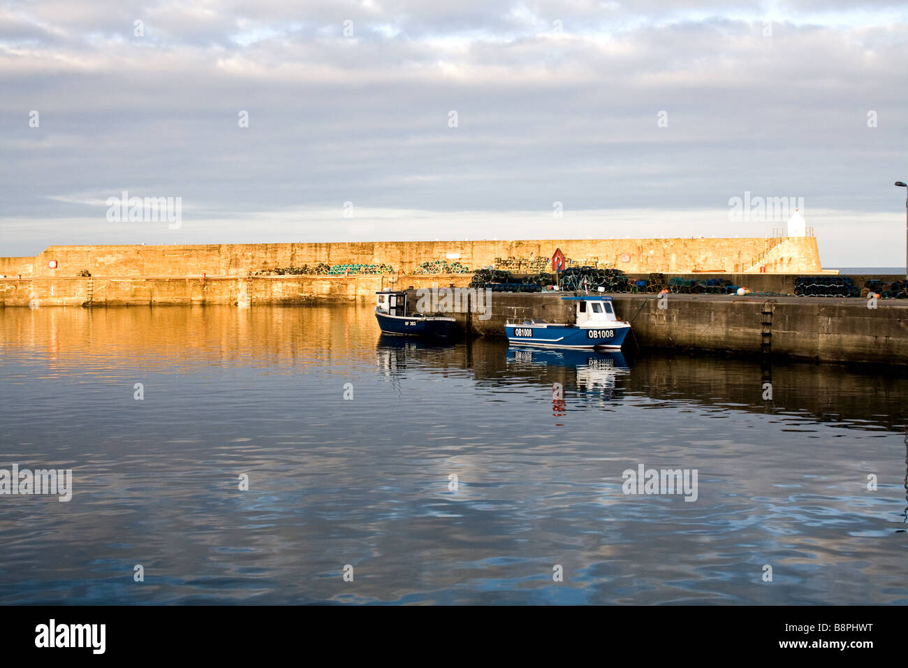 Findochty Harbour Scotland Stock Photo