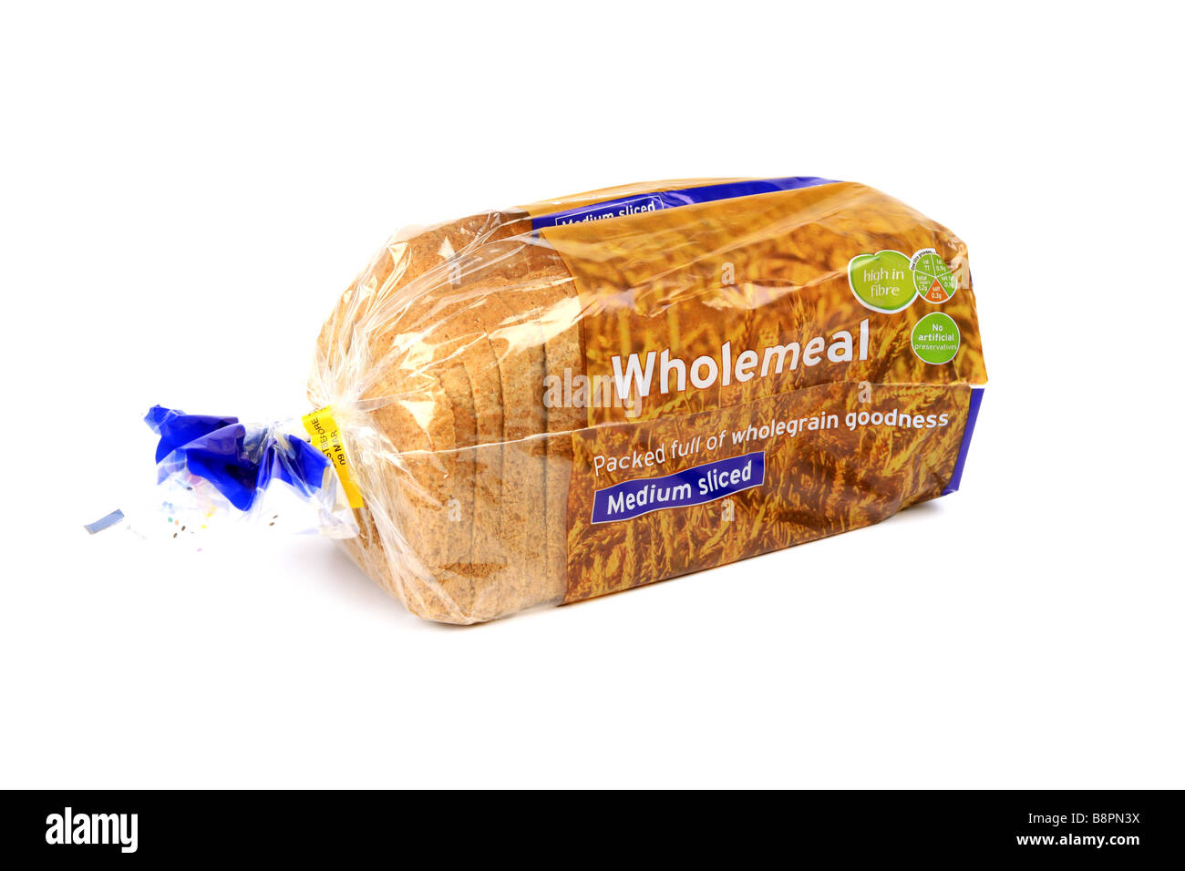 https://c8.alamy.com/comp/B8PN3X/brown-bread-in-a-plastic-wrapper-against-a-white-background-B8PN3X.jpg