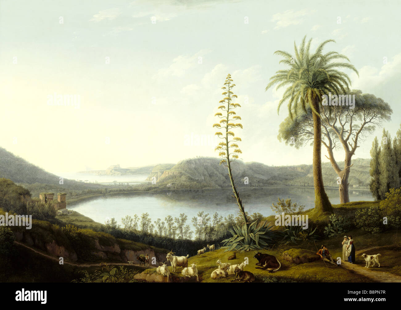 THE LAKE OF AVERNUS, by Jakob Philipp Hackert (1737-1807) in the ...