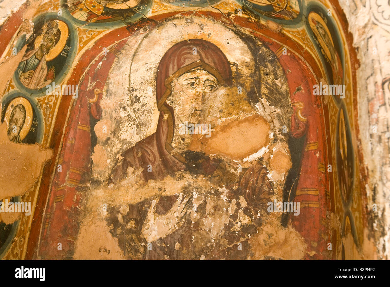 a painting on the walls of St Catherine Monastery by mount Sinai, Egypt