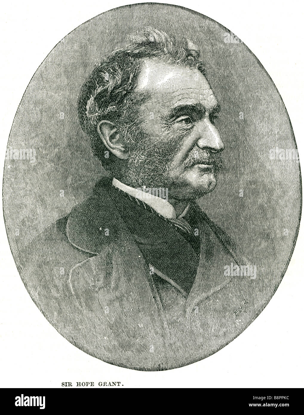 Sir James Hope Grant 1808 1875 British general Indian mutiny of 1857 Stock Photo