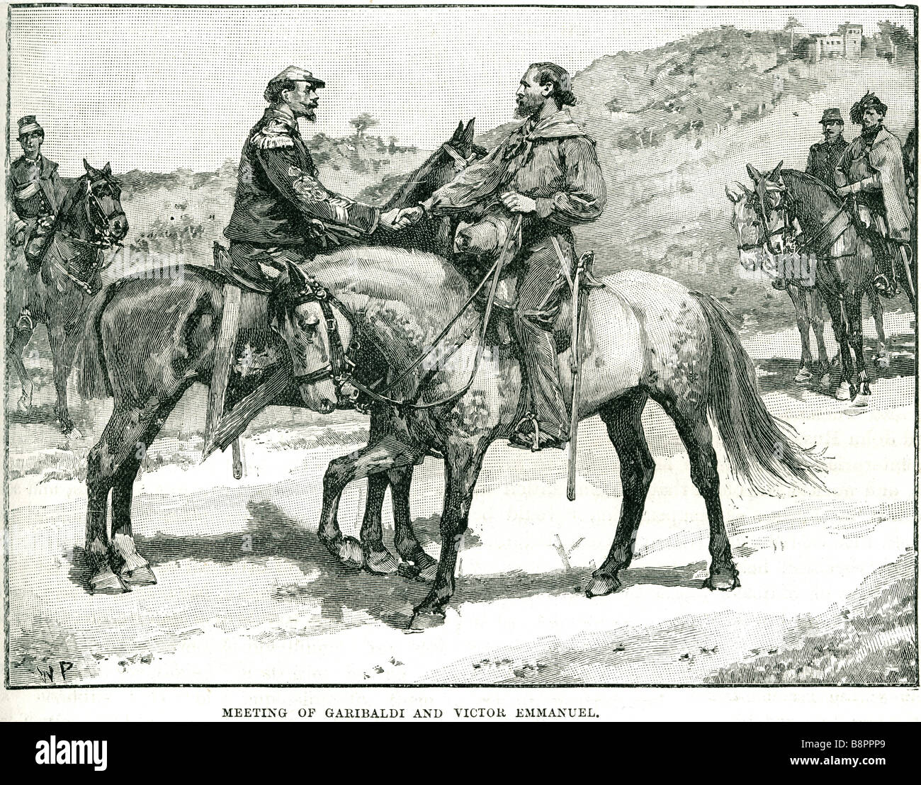 King Vittorio Emanuele II on horseback, 1855 - Gerolamo Induno