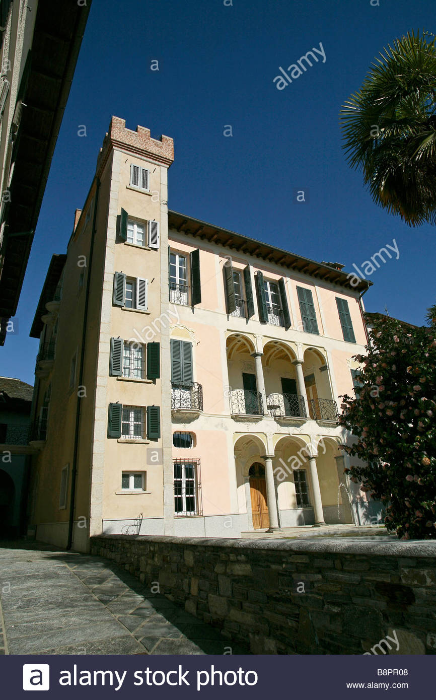 Orta San Giulio Hotel San Rocco Piemonte Italy Stock - 