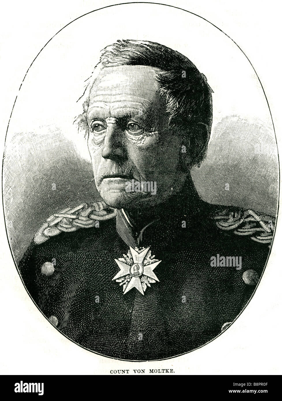 Helmuth Karl Bernhard Graf von Moltke 1800 1891 German Generalfeldmarschall Prussian Army Stock Photo