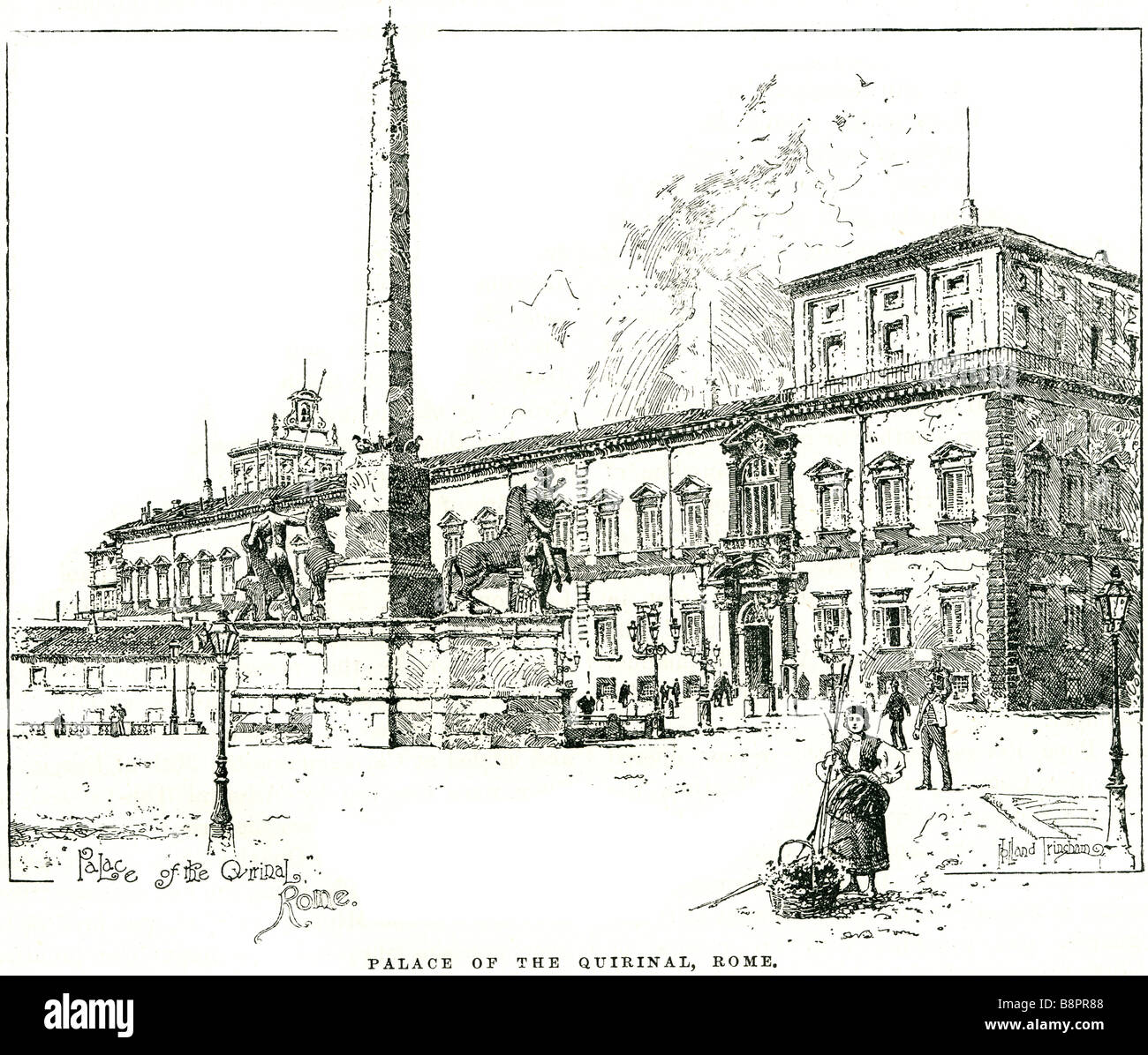 palace the quirinal rome 1870 Collis Quirinalis Seven Hills Italian