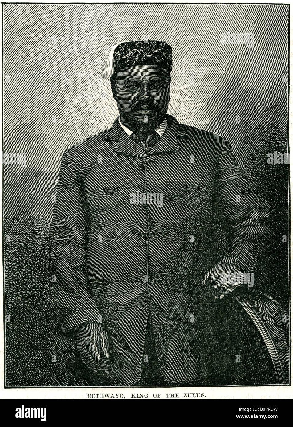 Cetshwayo kaMpande 1826 1884 king of the zulus nation Zulu War Stock Photo