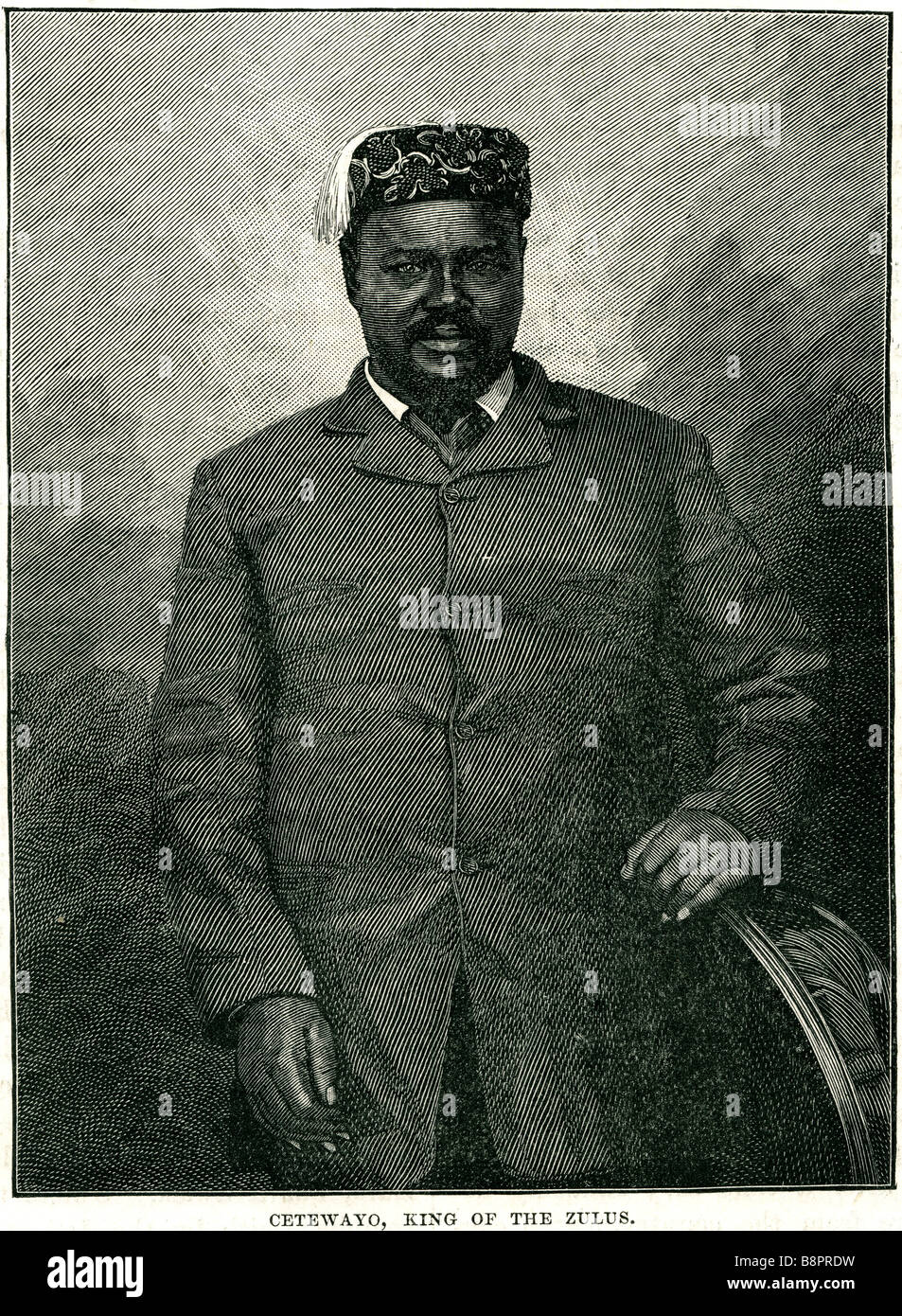 Cetshwayo KaMpande 1826 1884 King Of The Zulus Nation Zulu War Stock Cetshwayo KaMpande 1826 1884 King Of The Zulus Nation Zulu War Stock