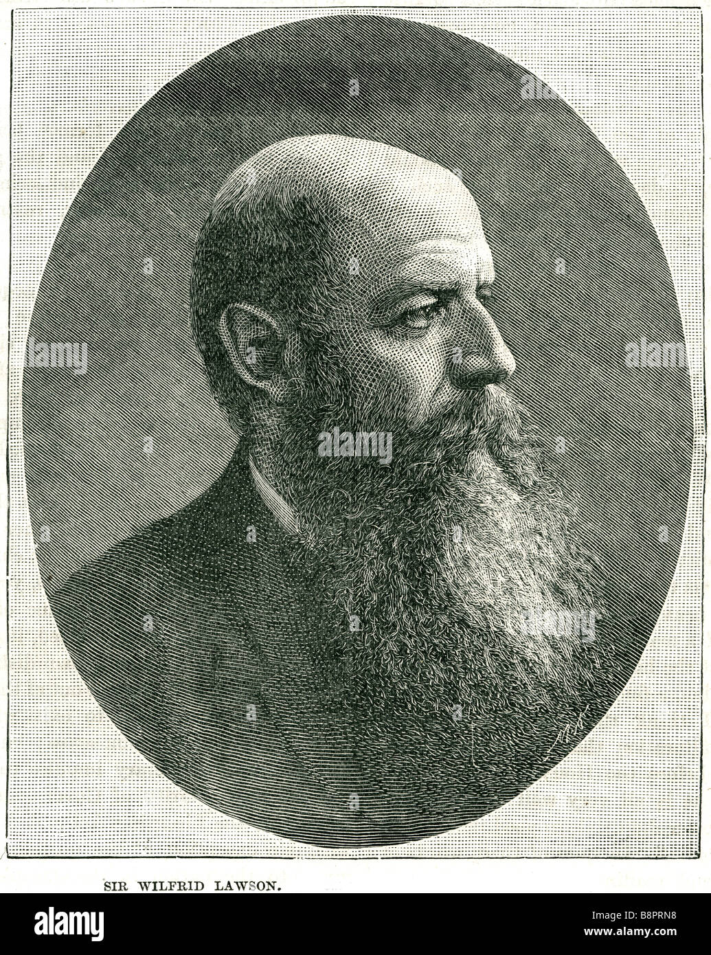 Sir Wilfrid Lawson 1829 1906 British Liberal Party politician temperance leader Baronet Stock Photo