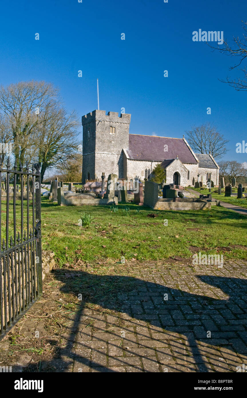Parish Church of St Donat in the welsh village of Welsh St Donats Vale