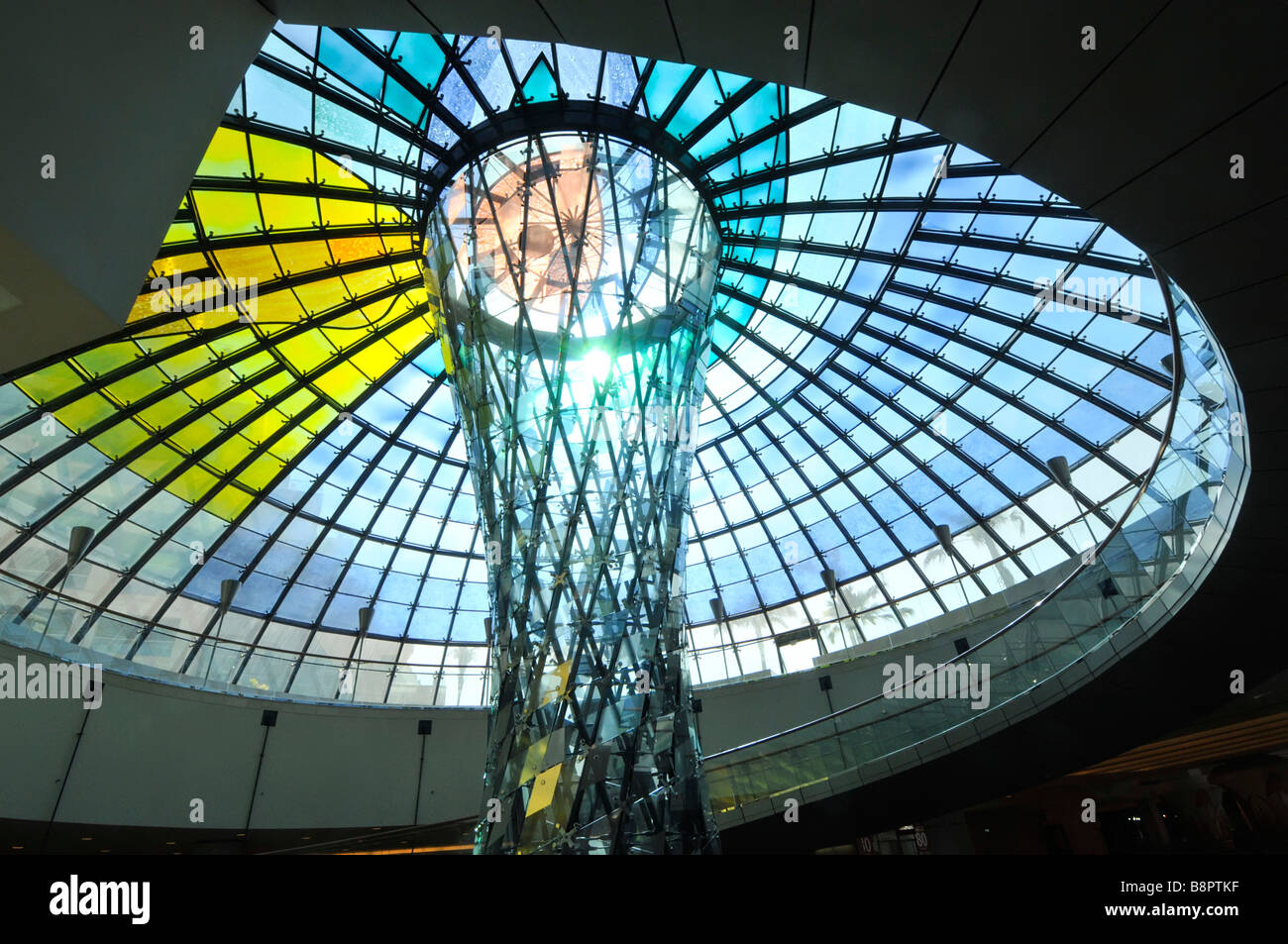 Dubai Wafi shopping mall interior with glazed roof Stock Photo Alamy