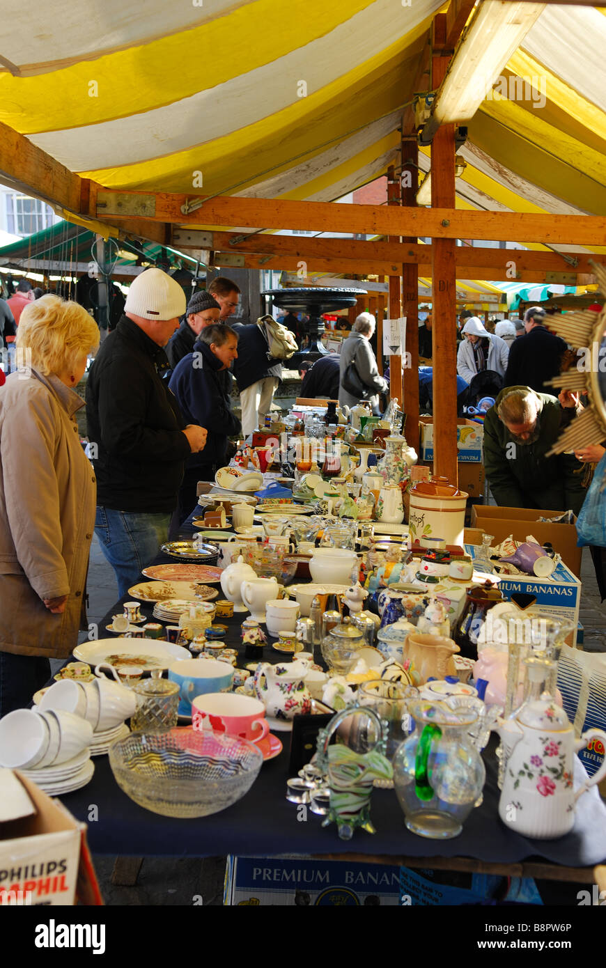 Chesterfield Market Derbyshire Stock Photo Alamy