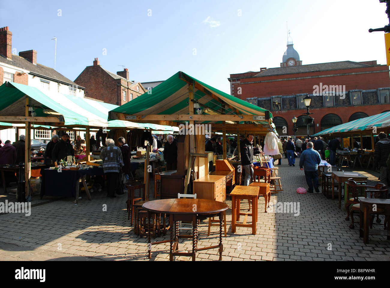 Chesterfield Market Derbyshire Stock Photo Alamy