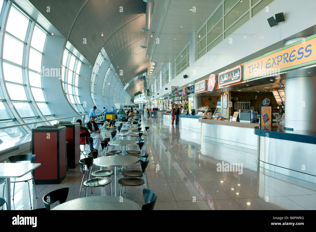 food hall at dubai airport, uae Stock Photo Alamy