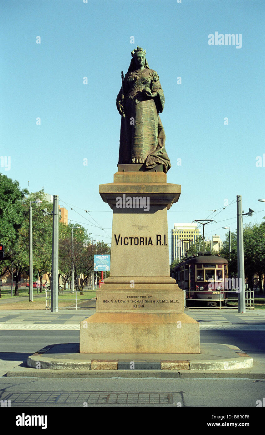 Queen Victoria RI statue in Adelaide South Australia Stock Photo