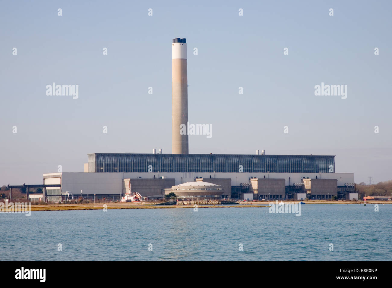 The RWE owned oil fired NPower Fawley Power Station Hampshire Stock Photo