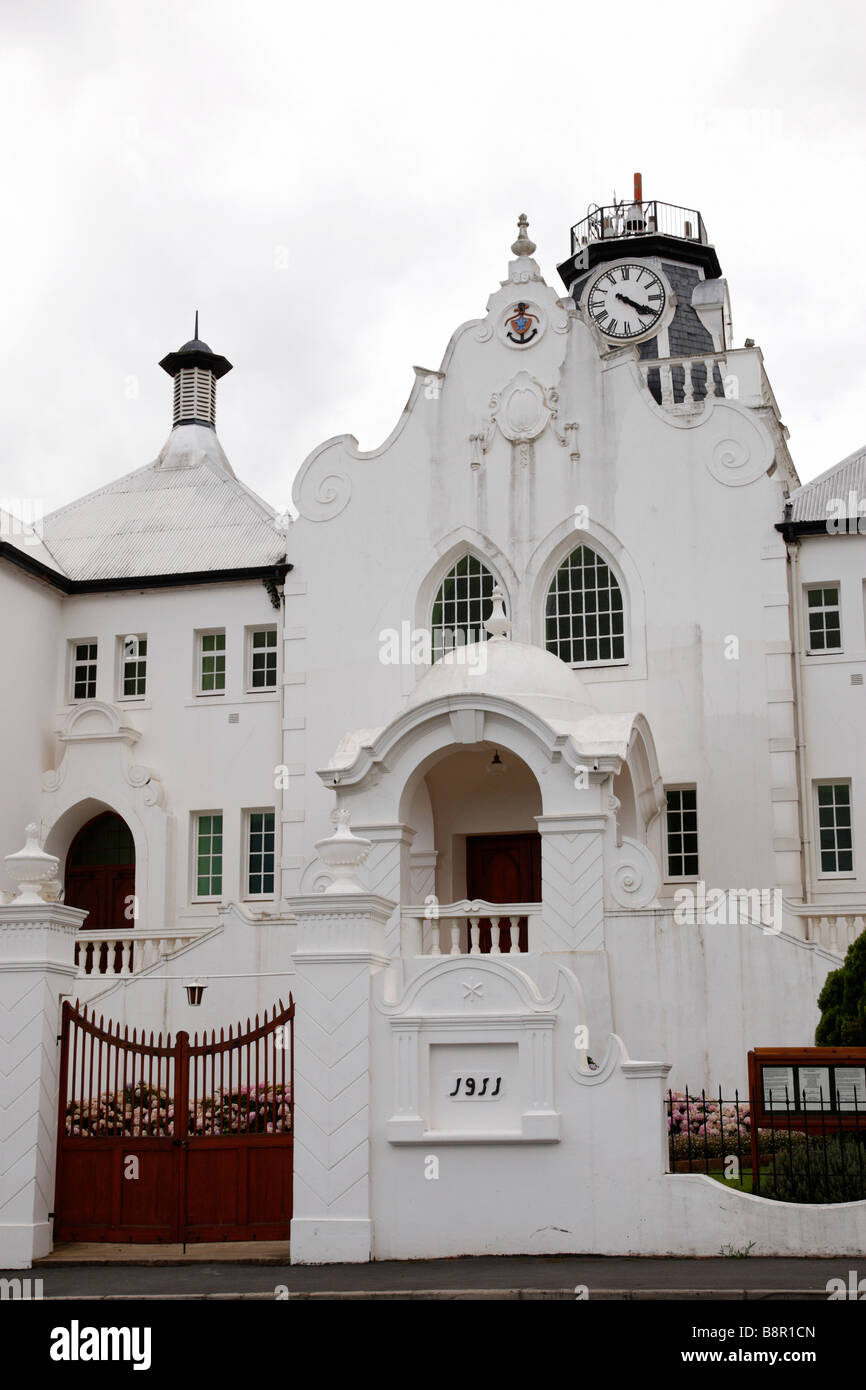 the dutch reformed church built in 1911 on voortrek street R60 swellendam south africa western cape province Stock Photo