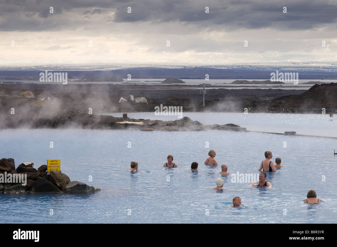 Geothermal hot spring Reykjahlid Iceland Stock Photo Alamy