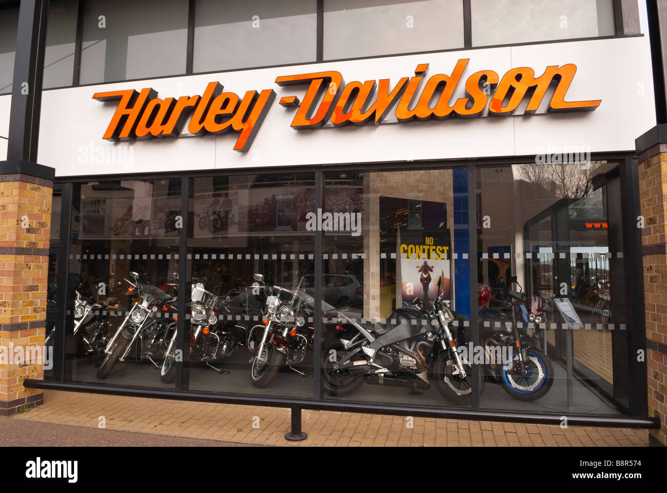 Harley Davidson Motor Cycles Motorbike Shop Store Selling Motorcycles And Motor Bikes In Norwich Norfolk Uk Stock Photo Alamy