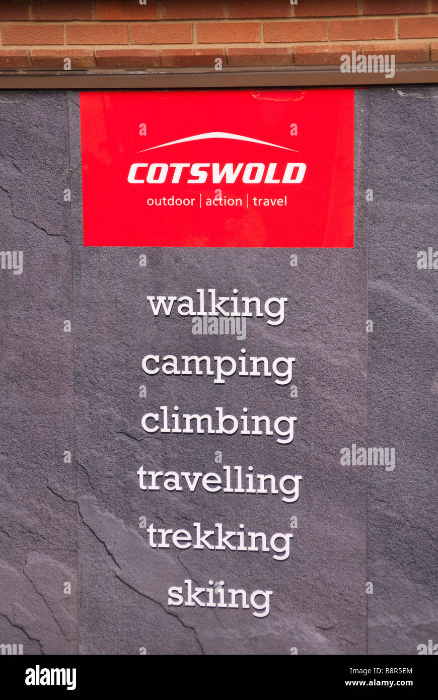 Cotswold shop store selling outdoor clothing,climbing and camping