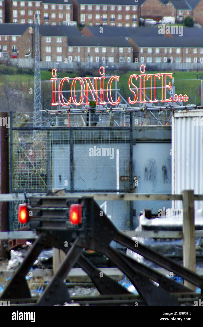 ICONIC SITE AT NEWCASTLE STATION UK Stock Photo