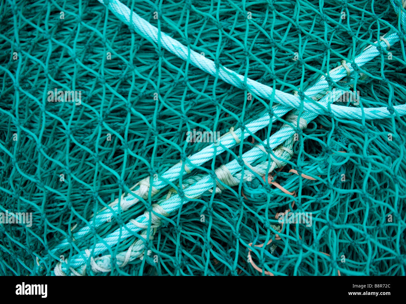 Webbing green orange yellow abstract close up detail fishing net hi-res  stock photography and images - Alamy