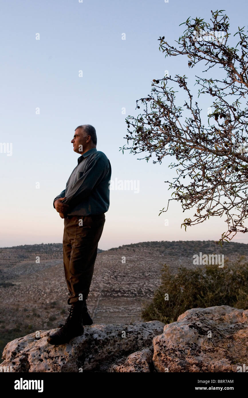 Nabil Hassan Shakh Abrahim 40, olive farmer, West Bank, Palestine Stock Photo