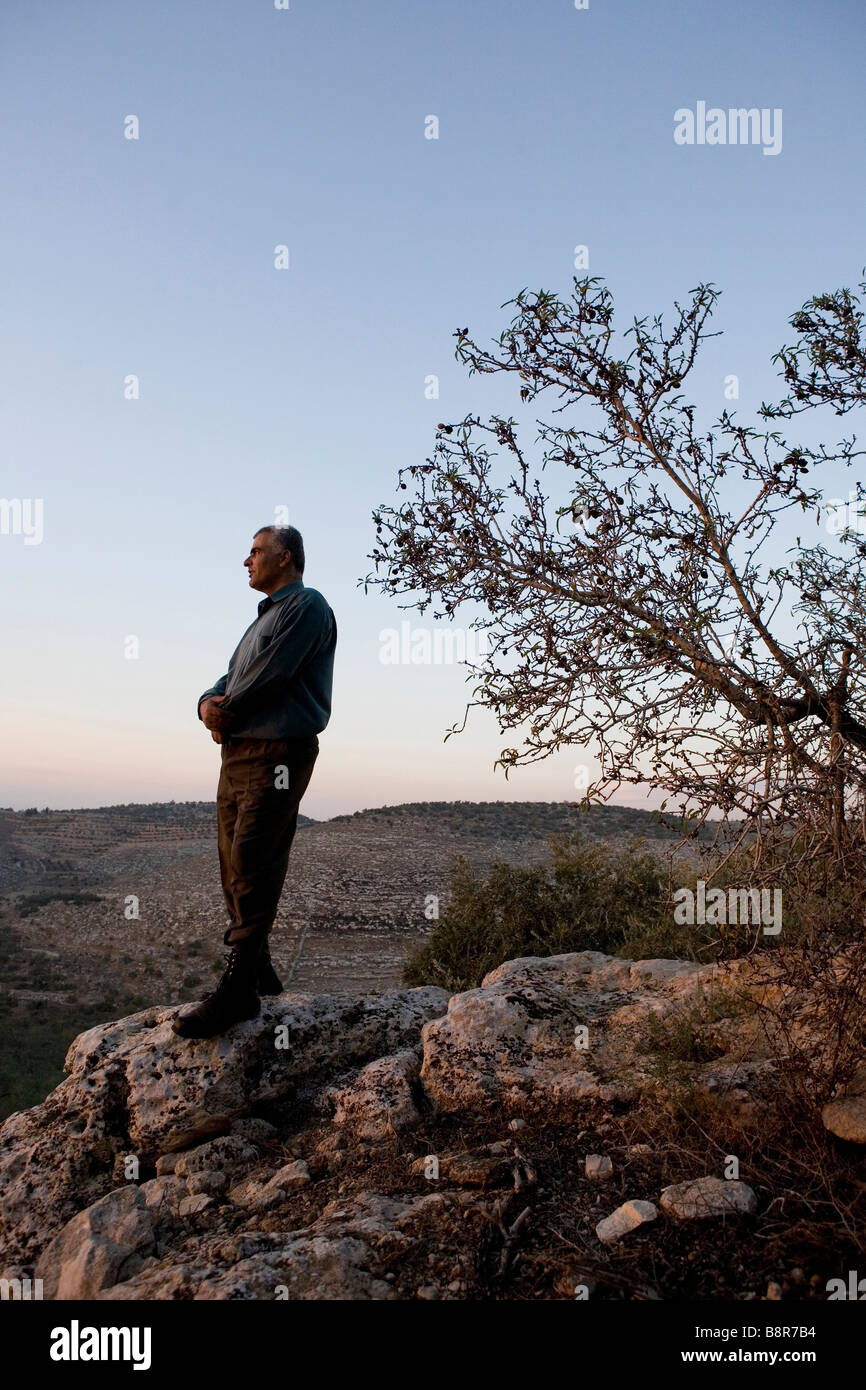 Nabil Hassan Shakh Abrahim 40, olive farmer, West Bank, Palestine Stock Photo