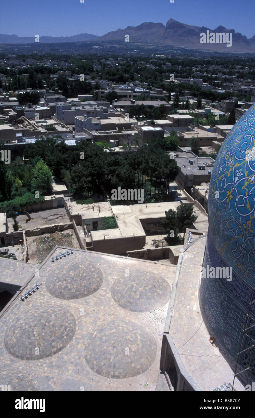 view over Isfahan Masjid e Imam Iran Stock Photo