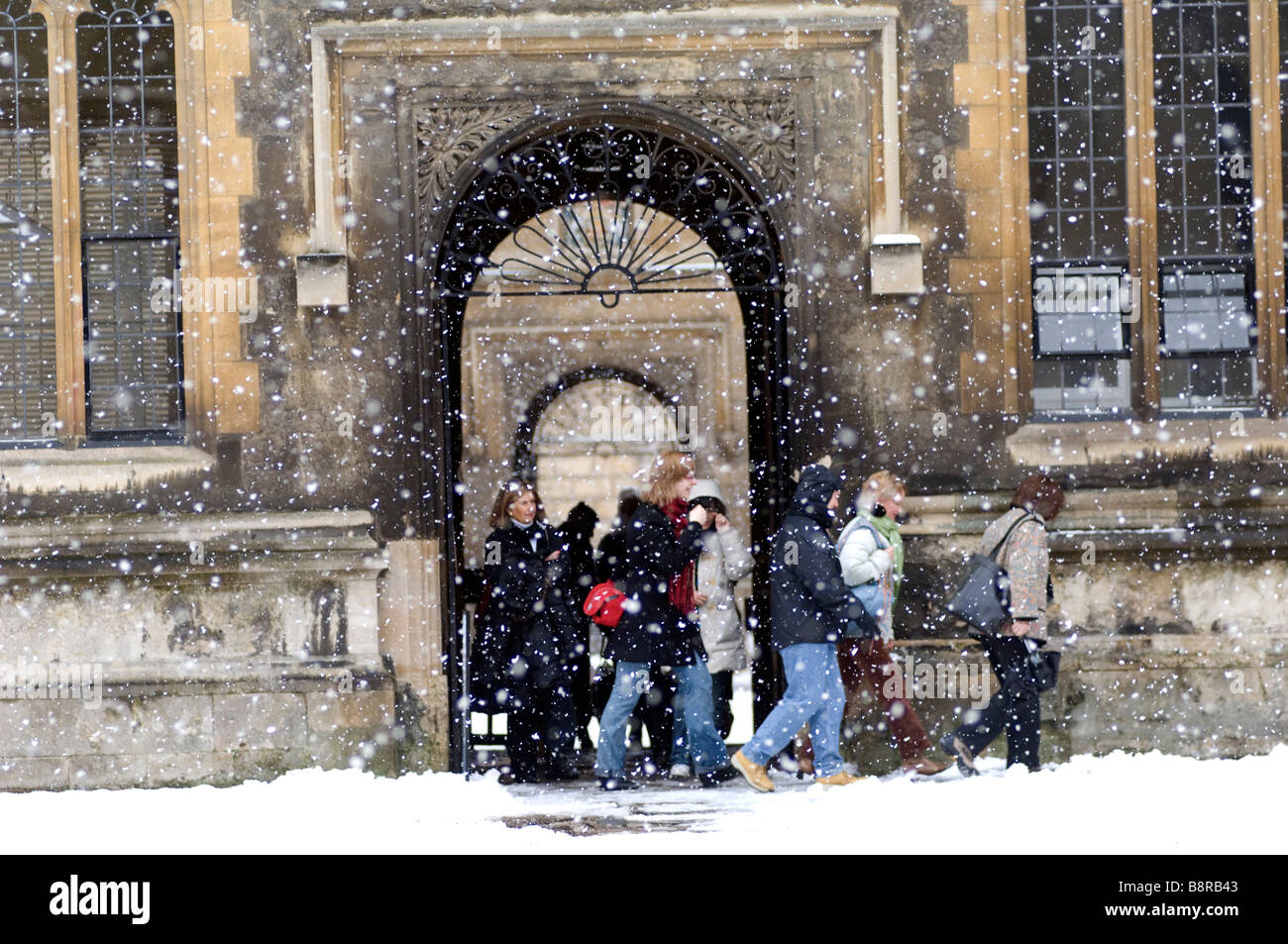 Snow makes Oxford and the University buildings more alluring here