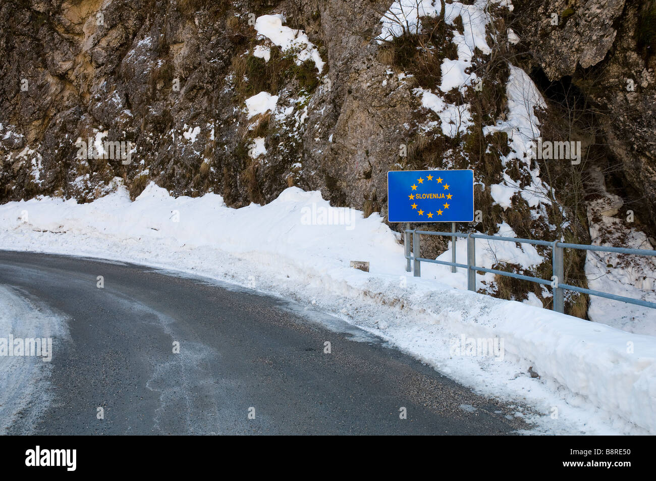 Border between italy slovenia hi-res stock photography and images - Alamy