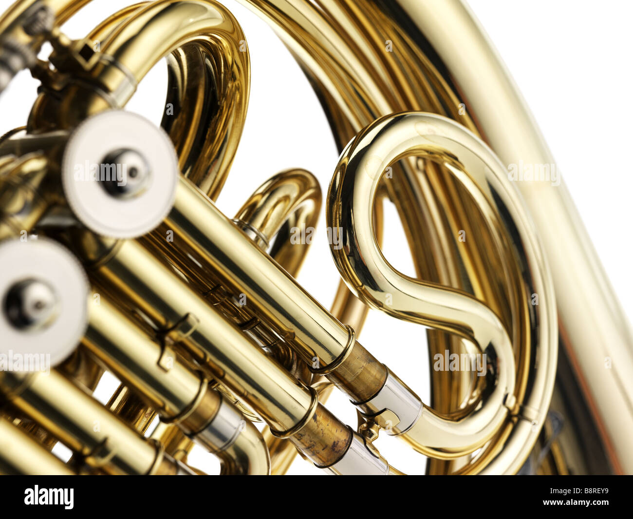 French Horn, Trumpet, Trombone, Music, Still Life, Instruments, Orchestra, Classic Stock Photo