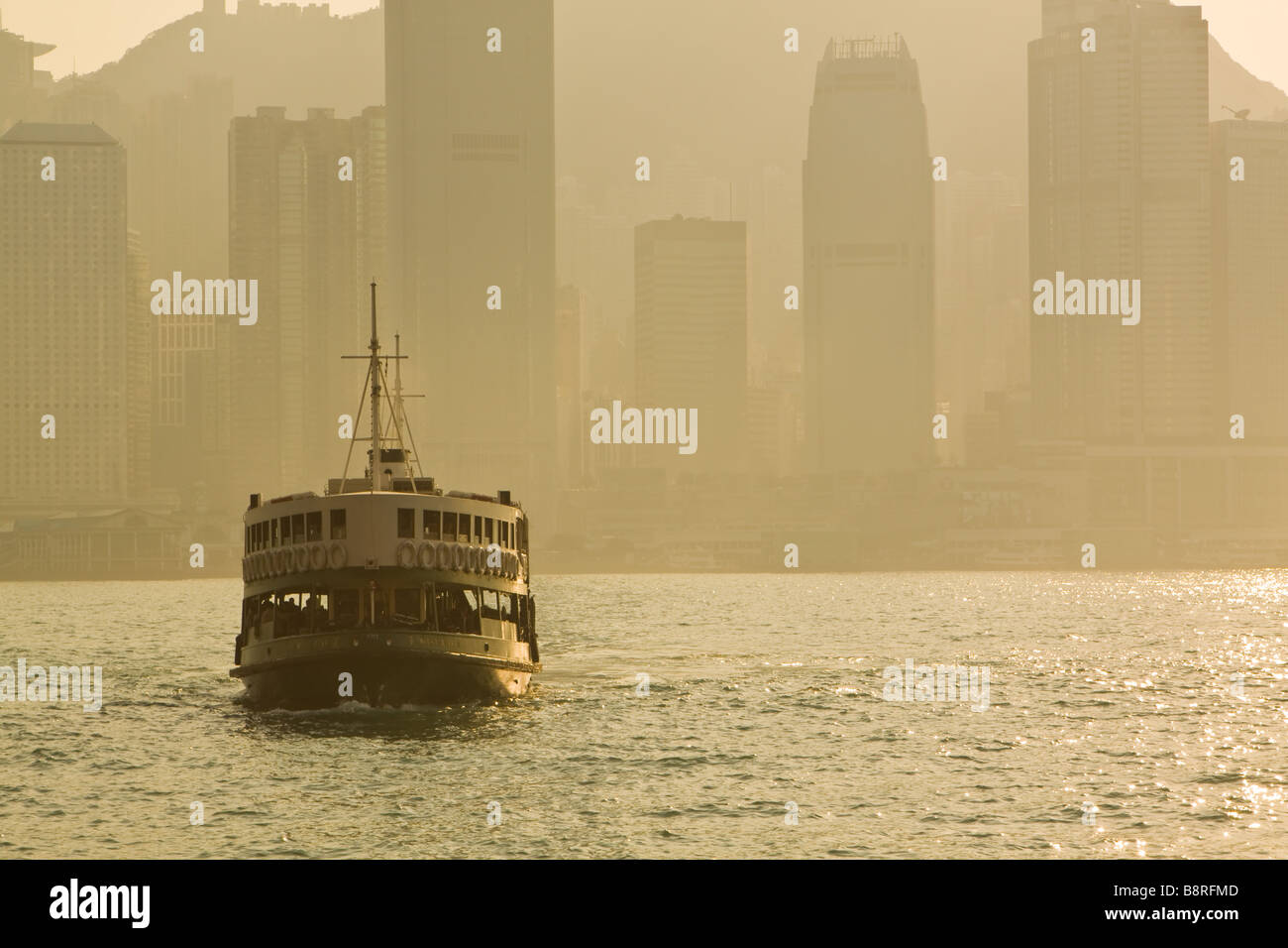 Star Ferry Victoria Bay Kowloon Hong Kong Stock Photo