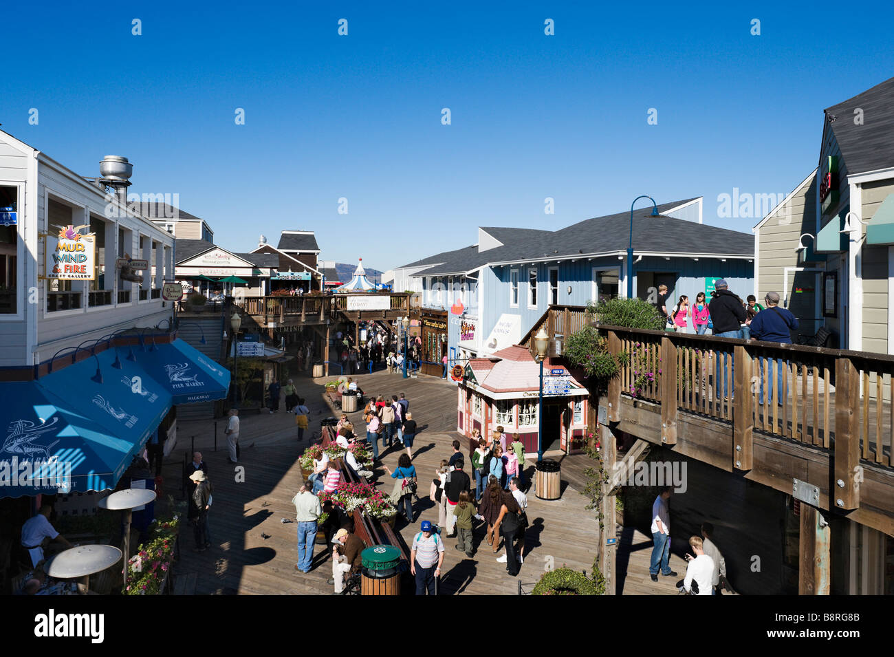 Pier 39, Fisherman's Wharf, San Francisco, California, USA Stock Photo