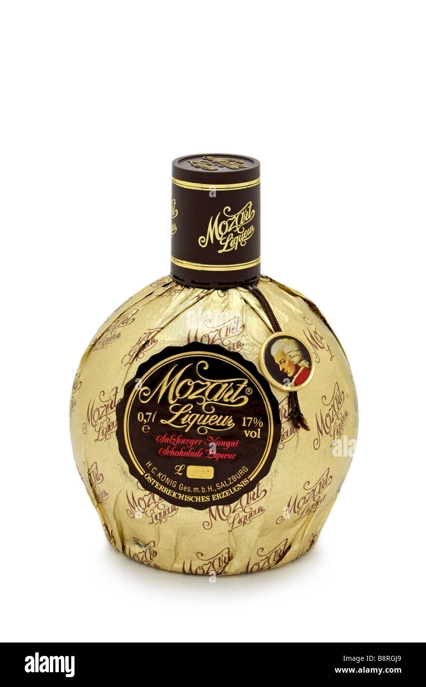 Mozart Liqueur Stock Photo