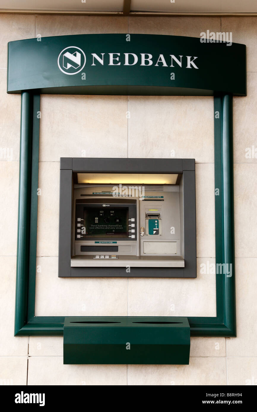 the nedbank cash machine voortrek street swellendam south africa Stock Photo